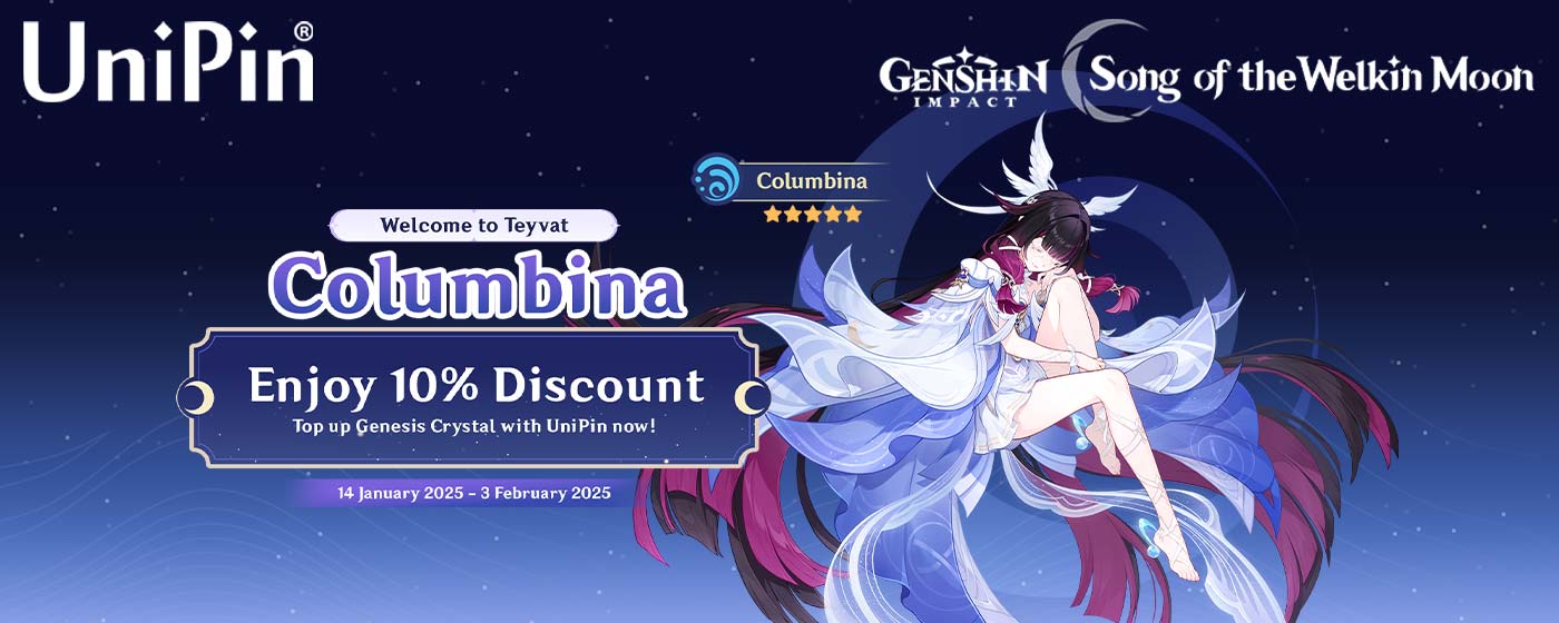 ⚔️✨Version Luna IV –  Columbina Has Arrived in Teyvat🔥(MY)